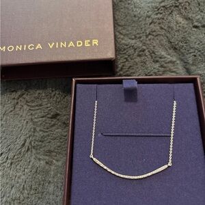 Monica Vinader Silver Wave Necklace
